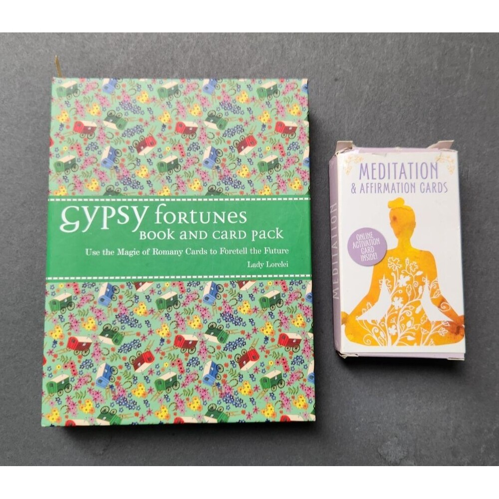 Gypsy Fortunes Book Card Pack Book Set Meditation Affirmation Cards Mindfulness
